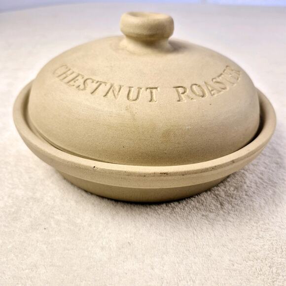 SUPERSTONE Bake & Serve, Sassafras. 1993 Lidded Chestnut/Garlic Roaster. - Picture 8 of 12